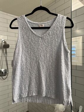 J. Crew Pale Blue V-Neck Sweater Tank